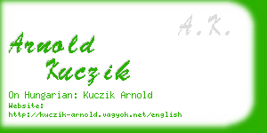 arnold kuczik business card